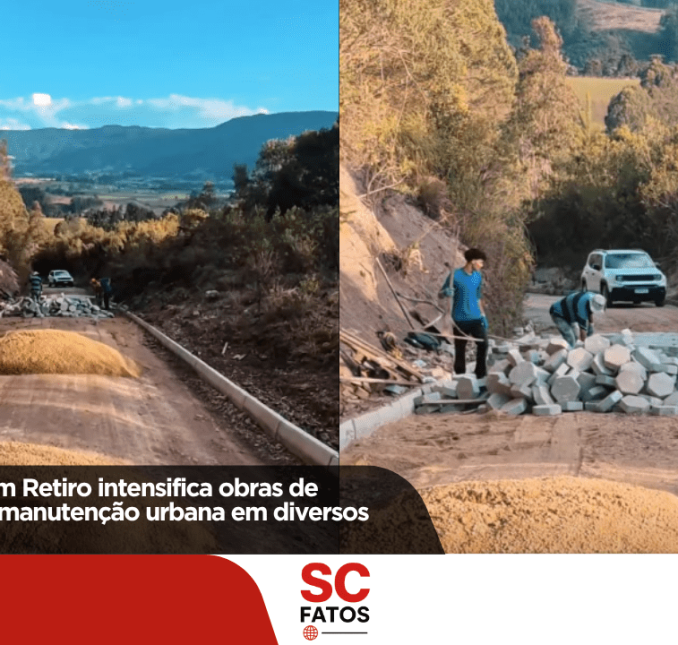 Prefeitura de Bom Retiro intensifica obras de pavimentação e manutenção urbana em diversos bairros