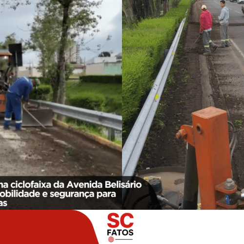Limpeza especial na ciclofaixa da Avenida Belisário Ramos melhora mobilidade e segurança para pedestres e ciclistas