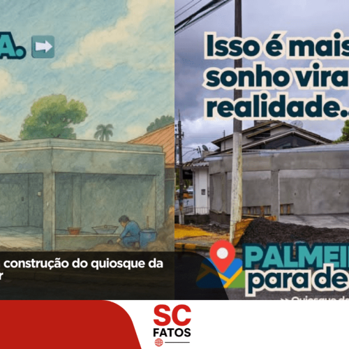 Palmeira avança na construção do quiosque da Agricultura Familiar