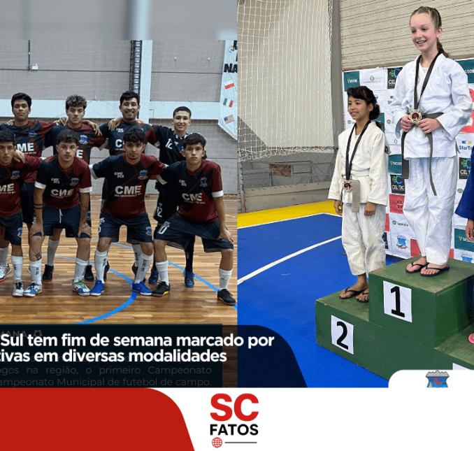 São Cristóvão do Sul tem fim de semana marcado por conquistas esportivas em diversas modalidades