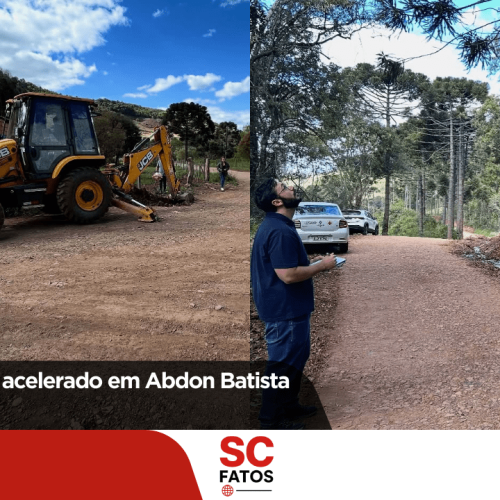 Obras em ritmo acelerado em Abdon Batista