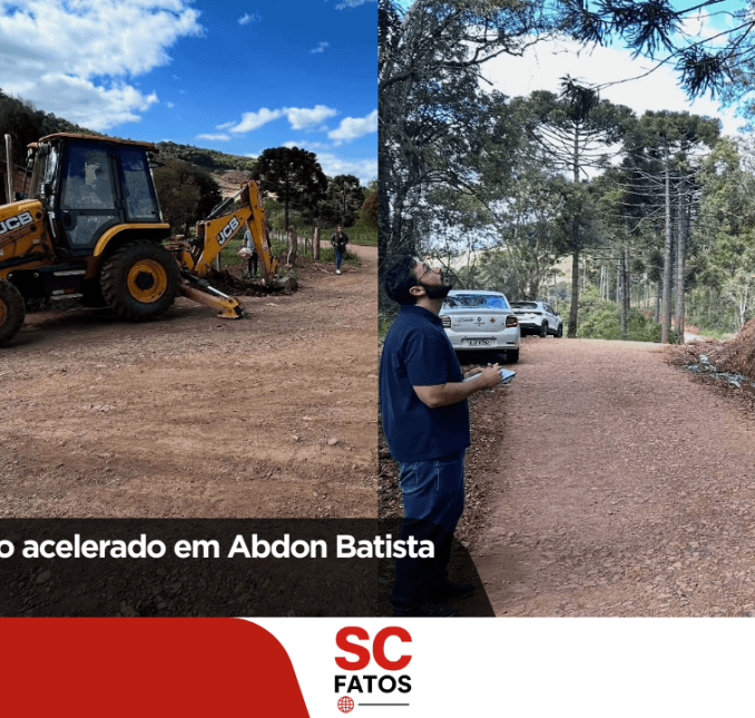 Obras em ritmo acelerado em Abdon Batista