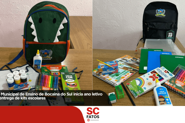 Rede Municipal de Ensino de Bocaina do Sul inicia ano letivo com entrega de kits escolares