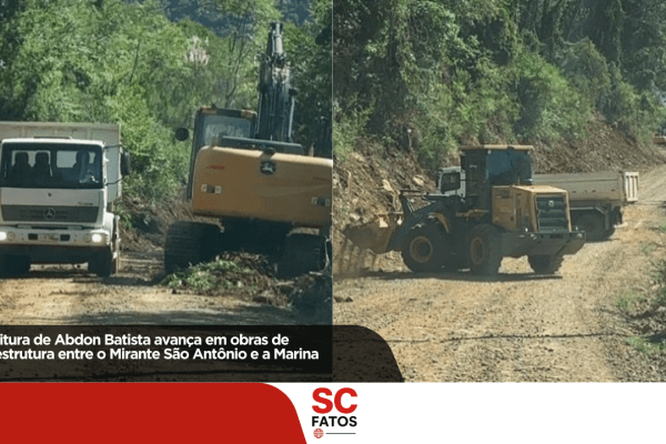 Prefeitura de Abdon Batista avança em obras de infraestrutura entre o Mirante São Antônio e a Marina