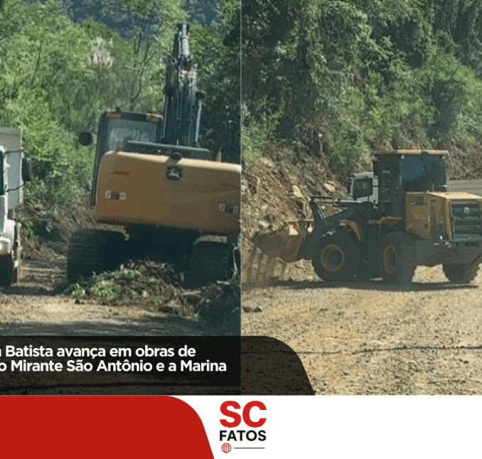 Prefeitura de Abdon Batista avança em obras de infraestrutura entre o Mirante São Antônio e a Marina