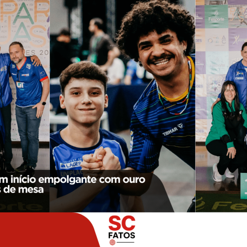 Parajasc 2025 tem início empolgante com ouro lageano em tênis de mesa!