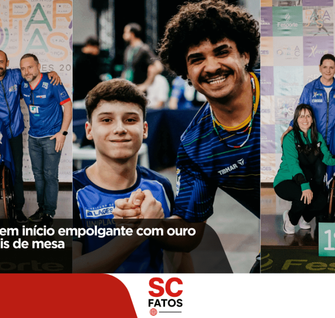 Parajasc 2025 tem início empolgante com ouro lageano em tênis de mesa!