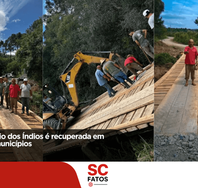 Ponte sobre o Rio dos Índios é recuperada em parceria entre municípios