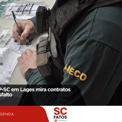 Operação do MP-SC em Lages mira contratos milionários de asfalto