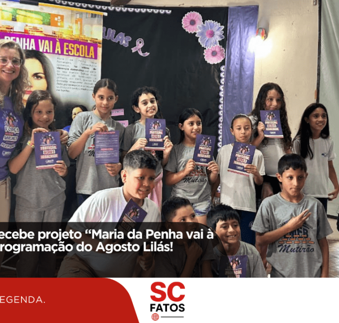 Emeb Mutirão recebe projeto “Maria da Penha vai à Escola” como programação do Agosto Lilás!