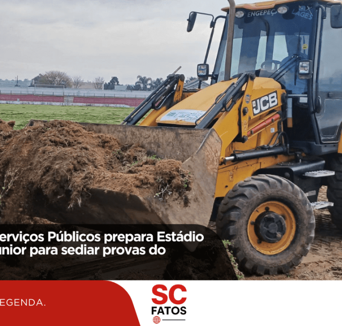 Secretaria de Serviços Públicos prepara Estádio Vidal Ramos Júnior para sediar provas do Parajasc!
