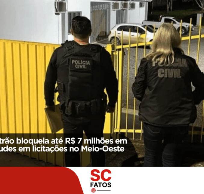 Operação Alcatrão bloqueia até R$ 7 milhões em bens e mira fraudes em licitações no Meio-Oeste de SC!