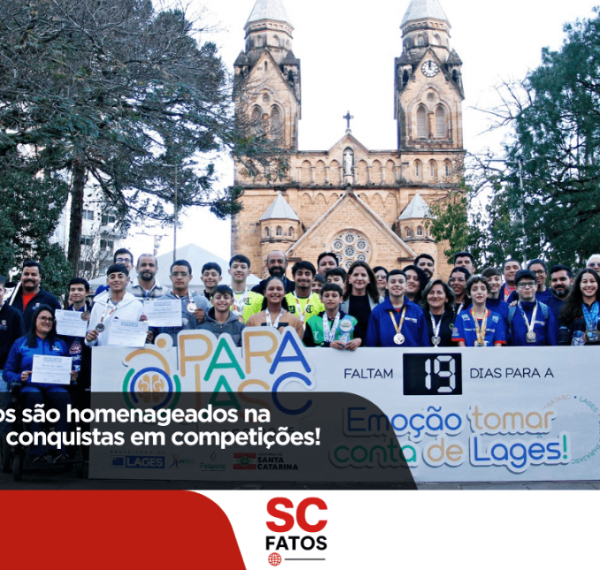 Atletas lageanos são homenageados na Prefeitura após conquistas em competições!