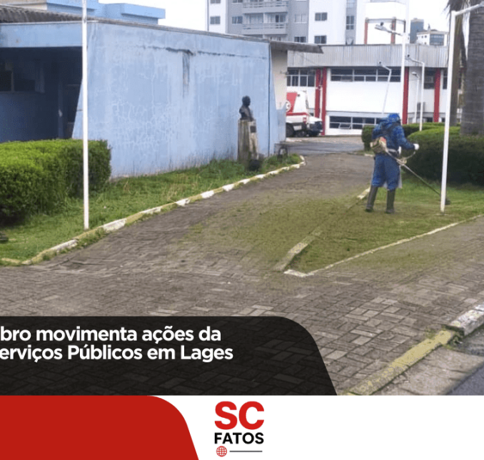 Início de setembro movimenta ações da Secretaria de Serviços Públicos em Lages!