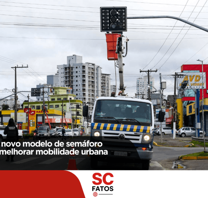 Lages implanta novo modelo de semáforo gradativo para melhorar mobilidade urbana