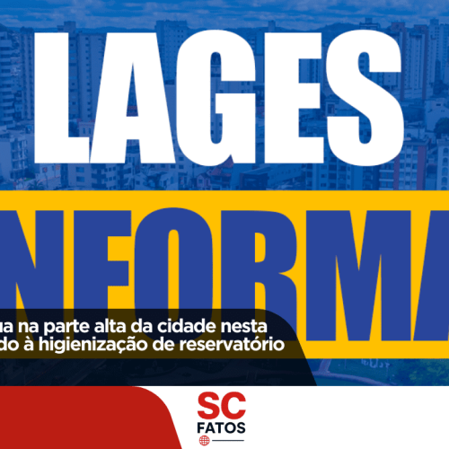Poderá faltar água na parte alta da cidade nesta quinta-feira devido à higienização de reservatório!