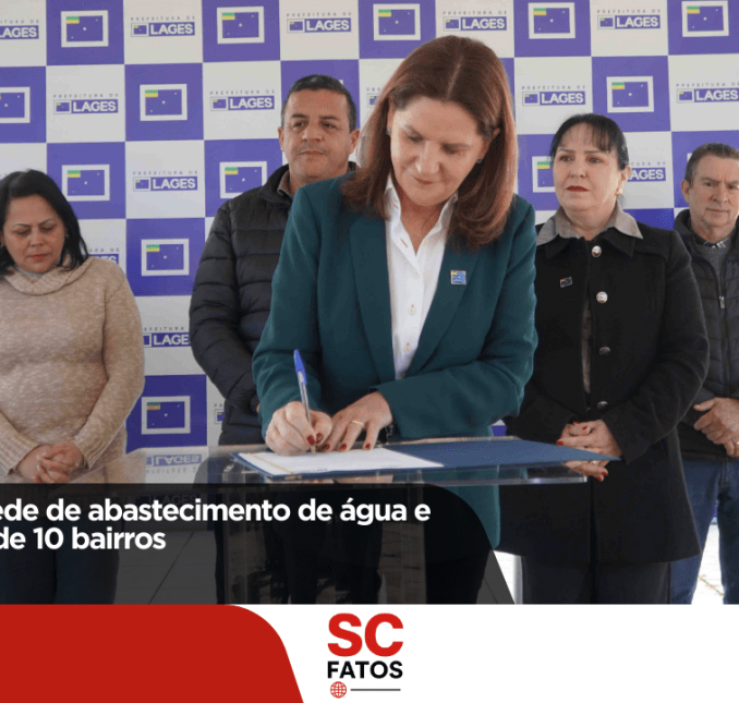 Lages amplia rede de abastecimento de água e beneficia mais de 10 bairros