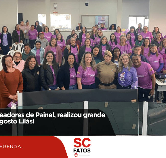Câmara de Vereadores de Painel, realizou grande agente sobre agosto Lilás!