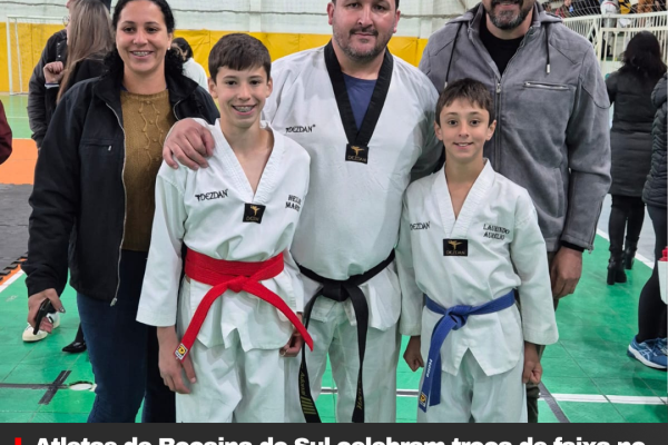 Atletas de Bocaina do Sul celebram troca de faixa no taekwondo e reforçam destaque do município no esporte
