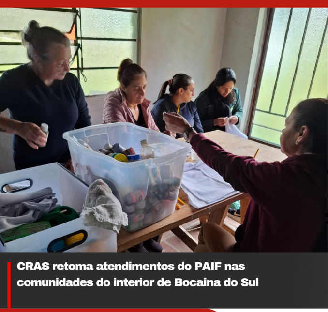CRAS retoma atendimentos do PAIF nas comunidades do interior de Bocaina do Sul