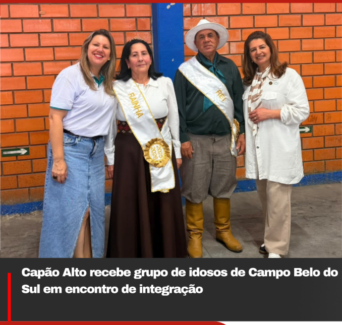 Capão Alto recebe grupo de idosos de Campo Belo do Sul em encontro de integração