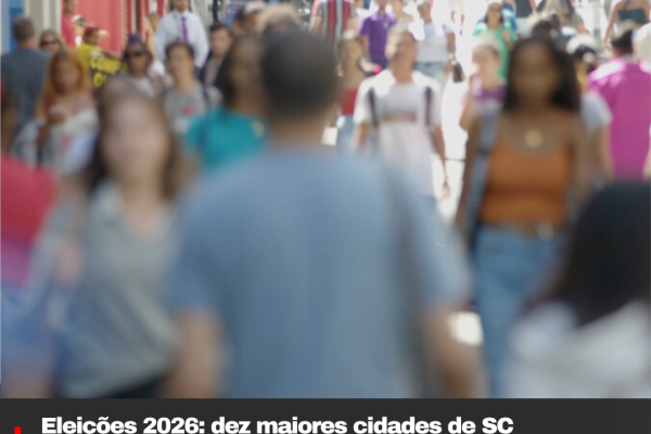 Eleições 2026: dez maiores cidades de SC concentram 39,02% do eleitorado