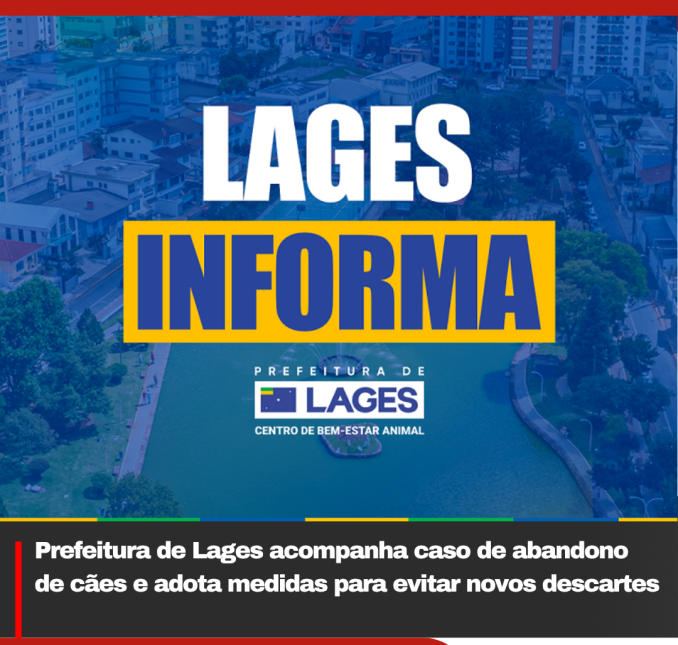 Prefeitura de Lages acompanha caso de abandono de cães e adota medidas para evitar novos descartes