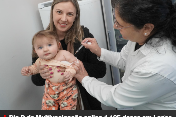 Dia D da Multivacinação aplica 1.195 doses em Lages