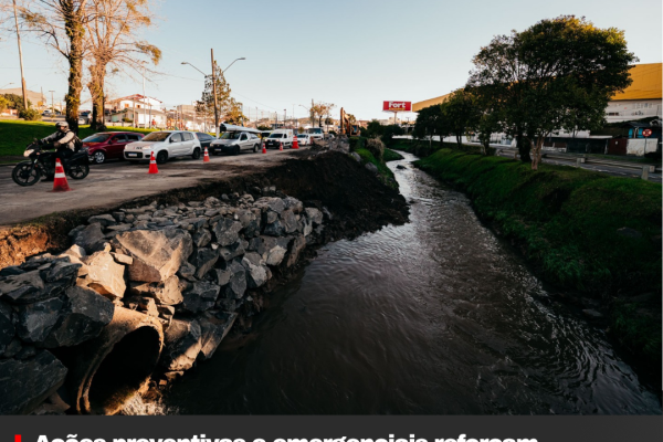 Ações preventivas e emergenciais reforçam contenção de erosão na avenida Belisário Ramos, em Lages