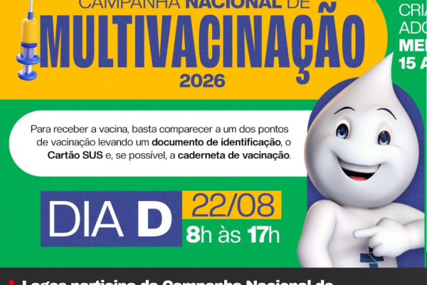 Lages participa da Campanha Nacional de Multivacinação 2026 para atualizar cadernetas de vacinação