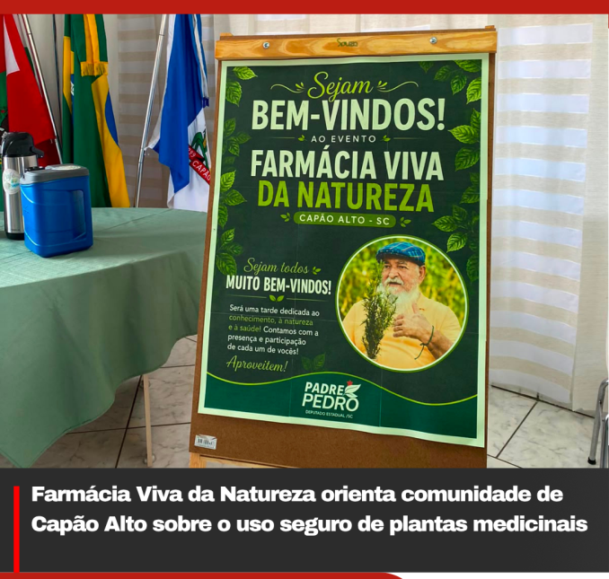 Farmácia Viva da Natureza orienta comunidade de Capão Alto sobre o uso seguro de plantas medicinais