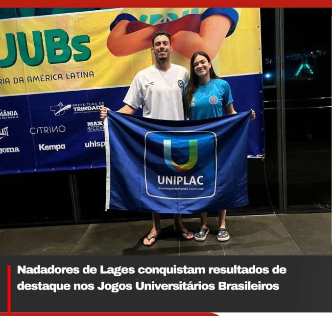 Nadadores de Lages conquistam resultados de destaque nos Jogos Universitários Brasileiros