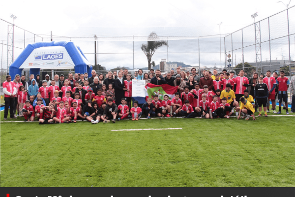 Santa Mônica recebe quadra de grama sintética e praça para lazer e esporte em Lages