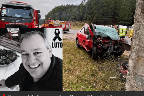 Empresário Ocadiomar Rissotto morre em grave acidente na Avenida Santa Catarina, em Lages