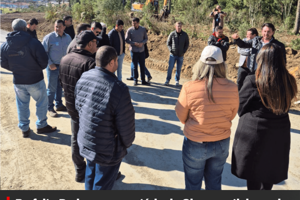 Prefeito Duduca e secretário de Obras participam de visita técnica sobre recuperação de estradas em Rio Rufino