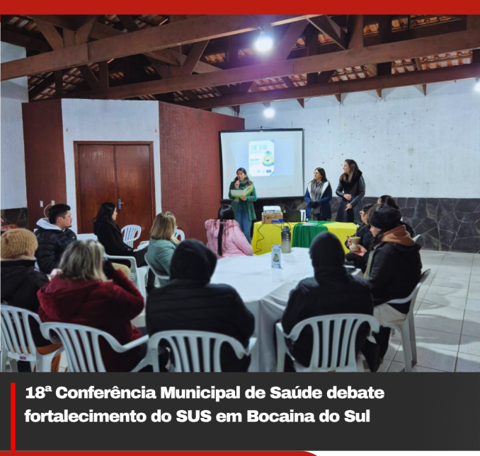 18ª Conferência Municipal de Saúde debate fortalecimento do SUS em Bocaina do Sul