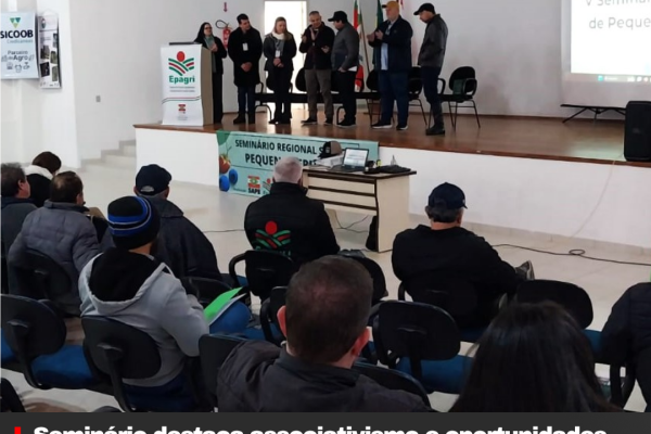 Seminário destaca associativismo e oportunidades no cultivo de pequenos frutos na Serra Catarinense