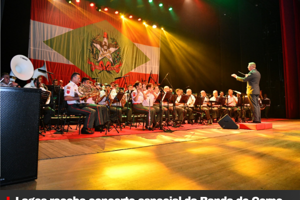 Banda do Corpo de Bombeiros Militar de Santa Catarina fará concerto gratuito em Lages no dia 18 de julho