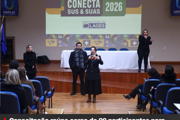 Capacitação reúne cerca de 90 participantes para fortalecer parcerias entre Poder Público e organizações sociais em Lages