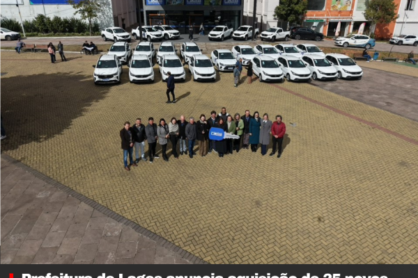 Prefeitura de Lages anuncia aquisição de 25 novos veículos para renovar a frota municipal