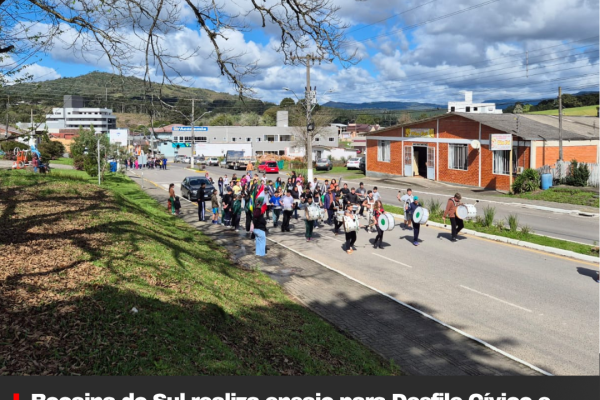 Bocaina do Sul realiza ensaio para Desfile Cívico e recebe Fogo Simbólico