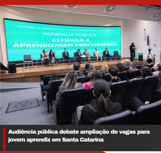 Audiência pública debate ampliação de vagas para jovem aprendiz em Santa Catarina
