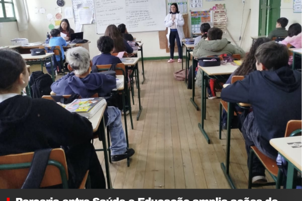 Parceria entre Saúde e Educação amplia ações de saúde bucal nas escolas de Lages