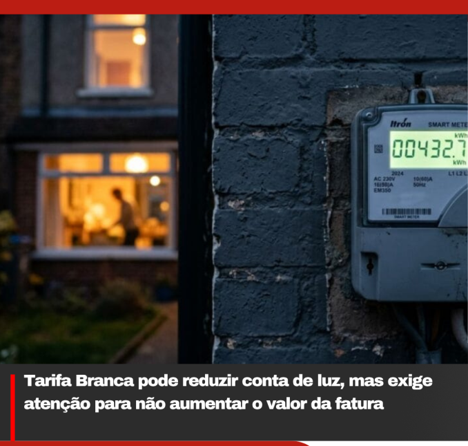 Tarifa Branca pode reduzir conta de luz, mas exige atenção para não aumentar o valor da fatura