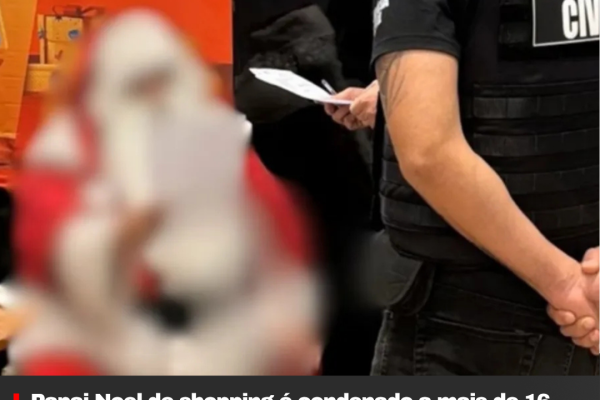 Papai Noel de shopping é condenado a mais de 16 anos de prisão por estupro de vulnerável em SC