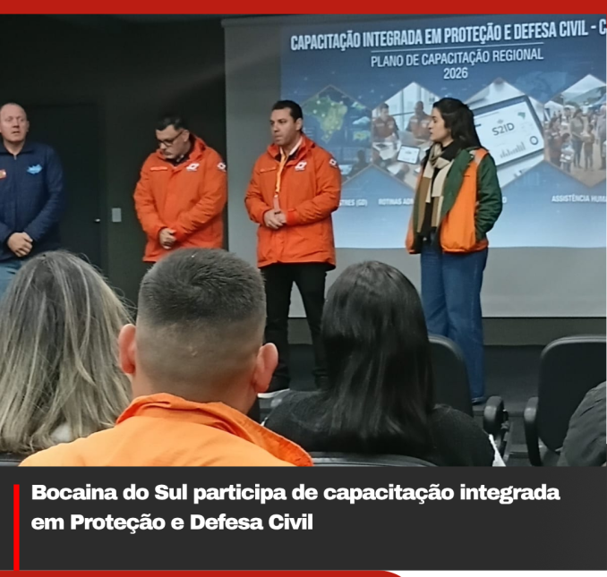 Bocaina do Sul participa de capacitação integrada em Proteção e Defesa Civil