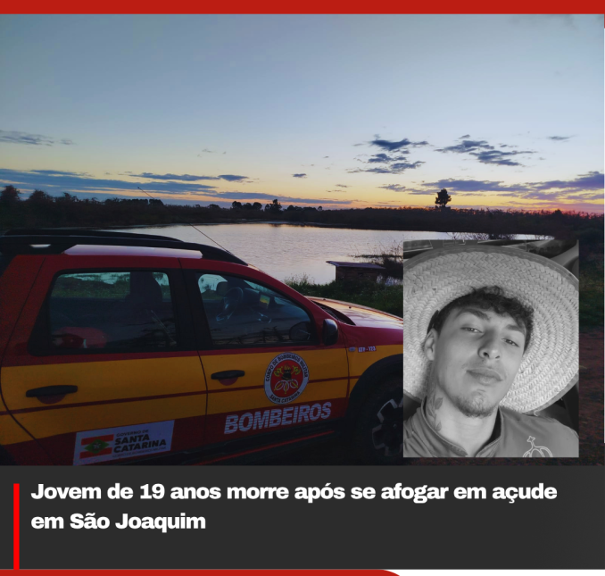 Jovem de 19 anos morre após se afogar em açude em São Joaquim