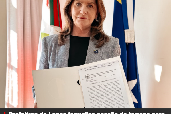 Prefeitura de Lages formaliza cessão de terreno para construção da futura Policlínica Regional
