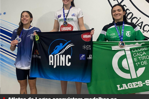 Atletas de Lages conquistam medalhas no Campeonato Sul-Brasileiro de Natação