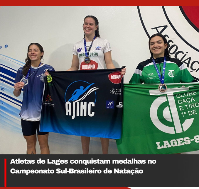 Atletas de Lages conquistam medalhas no Campeonato Sul-Brasileiro de Natação